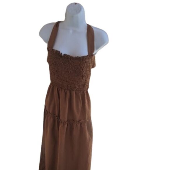 Rust Brown Summer Dress Size XS New NWOT - Picture 4 of 6